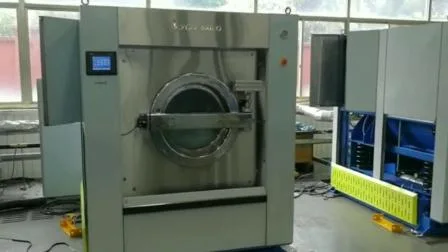 Extrator de lavadora industrial automático alto de 100 kg para roupas de lavanderia