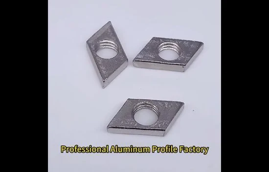 Perfil de extrusão de alumínio personalizado 3030 prendedor elástico de extremidade de mola 4040
